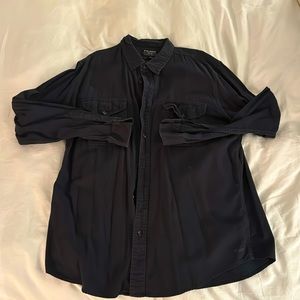 Filson Black Button Down XL Long